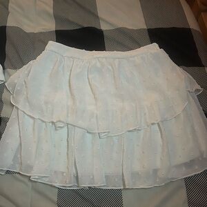 cute white mini skirt